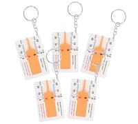 5pcs Tyre Tread Depth Gauge Tool Plastic Caliper Portable | Yellow Buckle Design, Pocket Sized Instrument for Roadside Checks, Garage Maintenance, Auto Mechanics and Enthusiasts