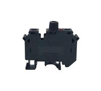 5Pcs UK10-DREHSI Electrical Connector 24V/220V LED 1A/2A/4A/6A/10A Fuse UK10 Screw Cap Din Rail Terminal Block UK 10-DREHSILED(Black-With 220V LED,With Fuse 6A)