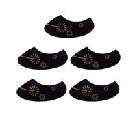 5PCS Ukulele Pickguard Butterfly Pattern Scratch Plate Black Plastic Protection for 23 Inch Concert Uke(B)