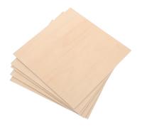5pcs Unfinished Basswood Craft Board for Model Makers and Wood Burning | Fine Grain, Smooth Flat Surface, Khaki Colour, for School Projects, Art Studio Work and Carving