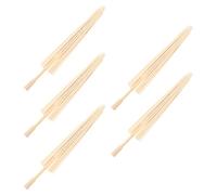 5pcs Unfinished Folding Oil Paper Umbrella Frame 16x16 Craft Stand