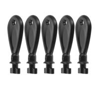 5pcs Universal Dispenser Key for Toilet Tissue and Paper Towel Units | ABS Plastic, Compact Portable Carry, for Kitchens and Facility Maintenance, Black Finish