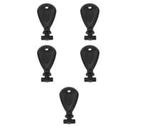 5pcs Universal Paper Towel Dispenser Key Replacement, Black ABS Plastic | Keychain-ready Design for Jumbo Roll Dispensers and Towel Holders, Supports Jam Relief during Janitorial Rounds