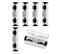 5pcs Upgrade PTFE Tube Connector tubing 3D Printers Pneumatic connectors,for Bambu Lab X1 X1C X1E P1P P1S, Made of Stainless Steel Anti-Oxidation and Rust Resistant, Plug and Play