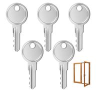 5Pcs UPVC Window Keys Replacement Compatible with Securistyle Windows Handles, Sturdy Alloy Lock Keys, Quick Security Accessory, UPVC Window Handle Key for Yale, Spare & Replacement Use