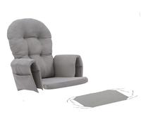 5Pcs Velvet Glider Rocker Cushions Set - Washable Non-Slip Replacement Cushions with Side Storage Pockets for Comfort & Style, Light Gray Rocking Chair Accessories