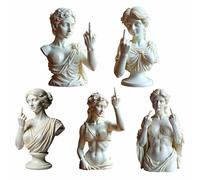 5pcs Venus With Attitude Statue Goddess Venus Statue Resin Ornament,Middle Attitude Finger Statue,Venus With Statue Witch