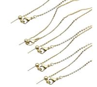 5pcs Versatile Bead Stringing Necklace With Adjustable Pin Elegant Metal Chain Accessories For Women Girls Party Jewelry