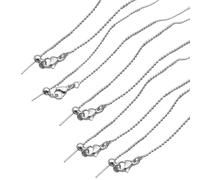 5pcs Versatile Bead Stringing Necklace With Adjustable Pin Elegant Metal Chain Accessories For Women Girls Party Jewelry