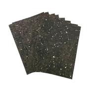 5Pcs Vintage Crepe Paper Scrapbooking Decoration Journal Collage DIY Diary Bookmark Floral Tissue Craft Materials for Writing Drawing Scrapbooking(Glitter Black)