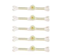 5Pcs Vintage Flower Cheongsam Knot Buttons Decorative Closures for Traditional Chinese Dresses & Coats Sewing Craft Button Supplies