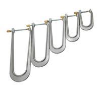 5Pcs Violin Bass Bar Clamps, Professional Aluminum Alloy Luthier Tools for Bridge Repair, Crack Fixing, and Bass Bar Installation for Violin, Viola, Cello, Button Accordions