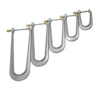 5Pcs Violin Bass Bar Clamps, Professional Aluminum Alloy Luthier Tools for Bridge Repair, Crack Fixing, and Bass Bar Installation for Violin, Viola, Cello, Clamps, Crack Repair