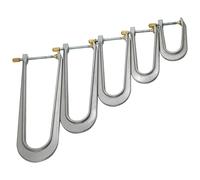 5Pcs Violin Bass Bar Clamps, Professional Aluminum Alloy Luthier Tools for Bridge Repair, Crack Fixing, and Bass Bar Installation for Violin, Viola, Cello