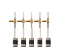 5PCS Violin Bow Frog Buttons Bass Button Screws With Brass Eyelets Parts For Maker Ebony Accessories Violin accessories kit(5 PCS 021)