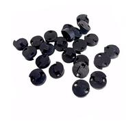 5pcs Violin Practice Violin Mute Double Hole Mute Violin Round 3/4-1/4 Size(Color:1-4)