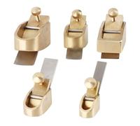 5Pcs Violin Thumb Planer Set, 8 10 12 14 16 18mm Brass Cutter Planer Wooden Instrument Wood for Woodworking