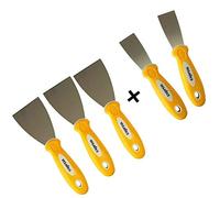 5Pcs Wallpaper Scraper Tool Set Pack of 5 Paint Scrapers with Plastic Handle and Metal Blade Scraper - Perfect DIY Decorating Paint Removal Scraper Tool Set