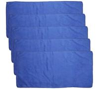 5pcs Washable Guinea Pig Blankets Small Animal Bedding Cage Liners Microfiber Pet Pee Pads Cozy Absorbent Fleece Mats for Hamsters and Small Pets Blue