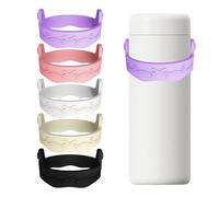 5Pcs Water Bottle Handle Silicone Water Ring Sling Bottle Carrier for Travel and Outdoor Use Secure Grip Lightweight Compact