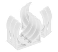 5pcs Water Filter Housing Clips 50mm Pp Plastic Replacement White | 47-53mm Outer Diameter Fit, Home Purifier Parts, Securely Holds Filter Core and Housing
