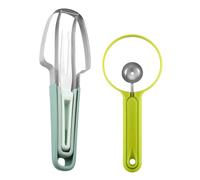 5Pcs Watermelon Eating Tools, Watermelon Slicer, Three in One Melon Slicing Tool, Fruit Fork Cutting Knife, Watermelon Shovel Knife, Multifunctional Fruit Slicer