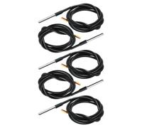 5pcs Waterproof Temperature Sensor with Stainless Steel Probe for Raspberry Pi DIY Projects 3 0V 5 5V Power Supply, Cable Length 1 Meter