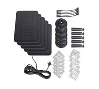 5Pcs Weatherproof Sun Charging Supply for Cameras Featuring 2000mAh Battery and Type C Connector USB C to Tiny USB Adapter