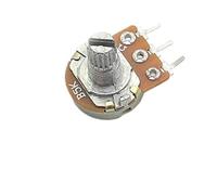 5PCS WH148 15mm 3pin Linear Potentiometer 1K 2K 5K 10K 20K 50K 100K 250K 1M Potentiometers Kit With Nuts And Washers(10K Ohm)