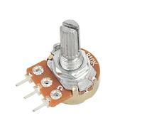 5PCS WH148 3Pin15mm 1K 2K 5K 10K 20K 50K 100K 250K 500K 1M Ohm Linear Taper Rotary Potentiometer Resistor B1K B5K B10K B200K(20K Ohm)