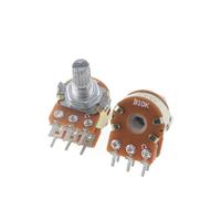 5PCS WH148 B1K B1M ohm 1K 1M 2K 5K 20K 50K 10K 6Pin 15mm Terminal Linear Taper Rotary potentiometer(B2K)