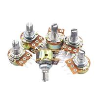5Pcs WH148 Linear Taper Rotary Potentiometer Resistor 15mm 20mm 3pin 6pin WH148 B1K B2K B5K B10K B20K B50K B100K B250K B500K B1M(3pin 15mm,250K OHM)