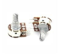 5Pcs WH148 Type Double 6-Pin A10K C10K Adjustable Potentiometer Shaft Length 15mm(A10K)