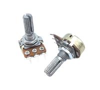 5pcs WH148 volume adjustable Potentiometers Single 3-pin center tap 20mm plum shaft B1K/B2K/B5K/B10K/B20K/B50K/B100K(10K Ohm)