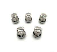 5Pcs Wheel Nuts for Land rovers Range rovers Evoque 2012-2019 | x 1.5 Thread Alloy Steel Hub Lug Nut Replacement OEM LR001381 | Silver Finish Car Tire Fasteners