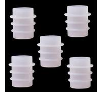 5Pcs White Bottle Stopper Silicone Mold,Crystal Epoxy Wine Bottle Stopper Mold,Reusable Beverage Bottle Stoppers Silicone Molds Cork Cover Wine Stoppers,Bar and Wine Tools,Wine Stoppers and Pourers