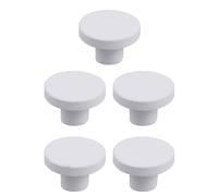 5pcs White Ceramic Coral Frag Plugs for Stable Aquarium Coral Mounting | Smooth Reef-safe Bases Support Growth and Reproduction, Suitable for Live Rock, Reef Substrate, Aquascaping and Fish Tanks