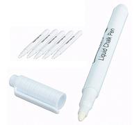 5pcs White Liquid Chalk Markers,white Dry Erase Liquid Chalk Pens,liquid Handwriting Blackboard Pen,for Chalkboard Signs,liquid Chalk Markers Blackboard,Car Window,Glass