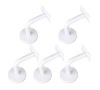 5pcs White Painted Stainless Steel Handrail Wall Bracket Support