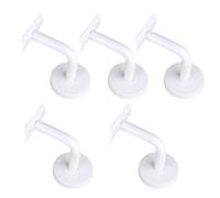 5pcs White Stainless Steel Handrail Support Wall Mounted Bracket