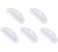 5Pcs White Toothpaste Squeezer, Plastic Toothpaste Tube Squeezer Dispenser, Toothpaste Clips for Saving Toothpaste, Simple and Practical, Kid Friendly, Bathroom Safety, Aids and Accessories
