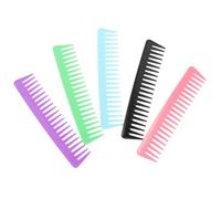 5pcs Wide Teeth Hair Styling Comb for Men, ABS