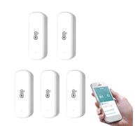 5PCS WiFi Hygrometer Thermometer Sensor, Smart Temperature Humidity Monitor with Remote App Notification Alert, for Home, Greenhouse, Work with Tuya/for Smart Life APP