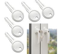 5Pcs Window Keys Replacement Universal, UPVC Window Handle Key Compatible with Securistyle Windows Lock