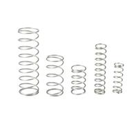 5pcs Wire Dia 0.3mm Stainless Steel Return Spring OD 2/3/4/5/6mm Shock Absorbing Compression Springs Length 5-50mm(50mm L,3mm OD-0.3mm WD)