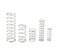 5pcs Wire Dia 2mm Stainless Steel Return Spring OD 10-17mm Shock Absorbing Compression Springs 15-50mm(50mm L,13mm OD-2mm WD)