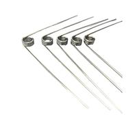 5PCS Wire Diameter 0.3mm Outer 2/2.5/3/3.5/4/4.5/5mm Length 2lap 304SUS Left Rotation Spring Reset V-shaped Torsion Return(3.5mm(5Pcs),0.3mm(120Angle))