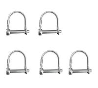 5Pcs Wire Lock Pin,Heavy Duty Safety Coupler Shaft Locking Pin,Hitch Pin,6MM*55MM Wire Lock Trailers Pin for Farm