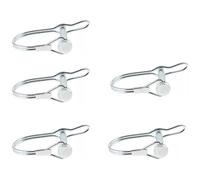 5Pcs Wire Lock Pin,Heavy Duty Safety Coupler Shaft Locking Pin with Ear,Hitch Pin,Wire Lock Trailers Pin for Farm,Garden 6*35mm