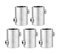 5Pcs Wire Rope Cable Clamp, Stainless Steel Double Hole Thimble Clip with Screw Stopper for Cable Fittings - 2mm 3mm